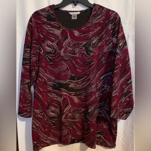 Allison Daley Women’s 3/4 sleeve Top, Size Large